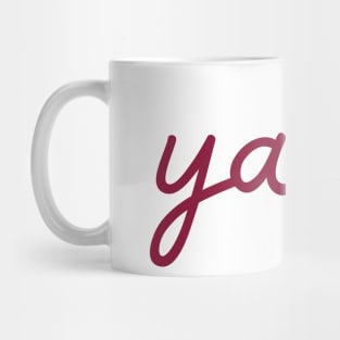 yalla - maroon red Mug